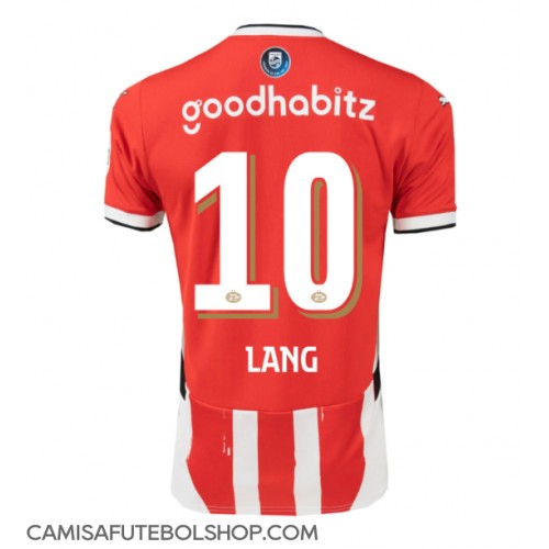 Camisa de time de futebol PSV Eindhoven Noa Lang #10 Replicas 1º Equipamento 2024-25 Manga Curta